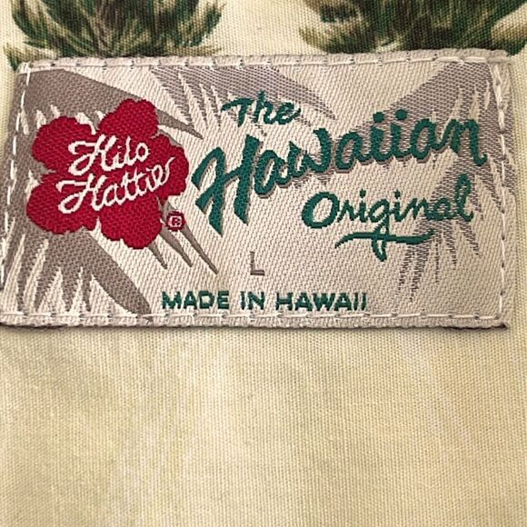 Hilo Hattie’s The Hawaiian Original Sunset with Canoes Circa 2006 Camp Style SZL - Picture 7 of 9